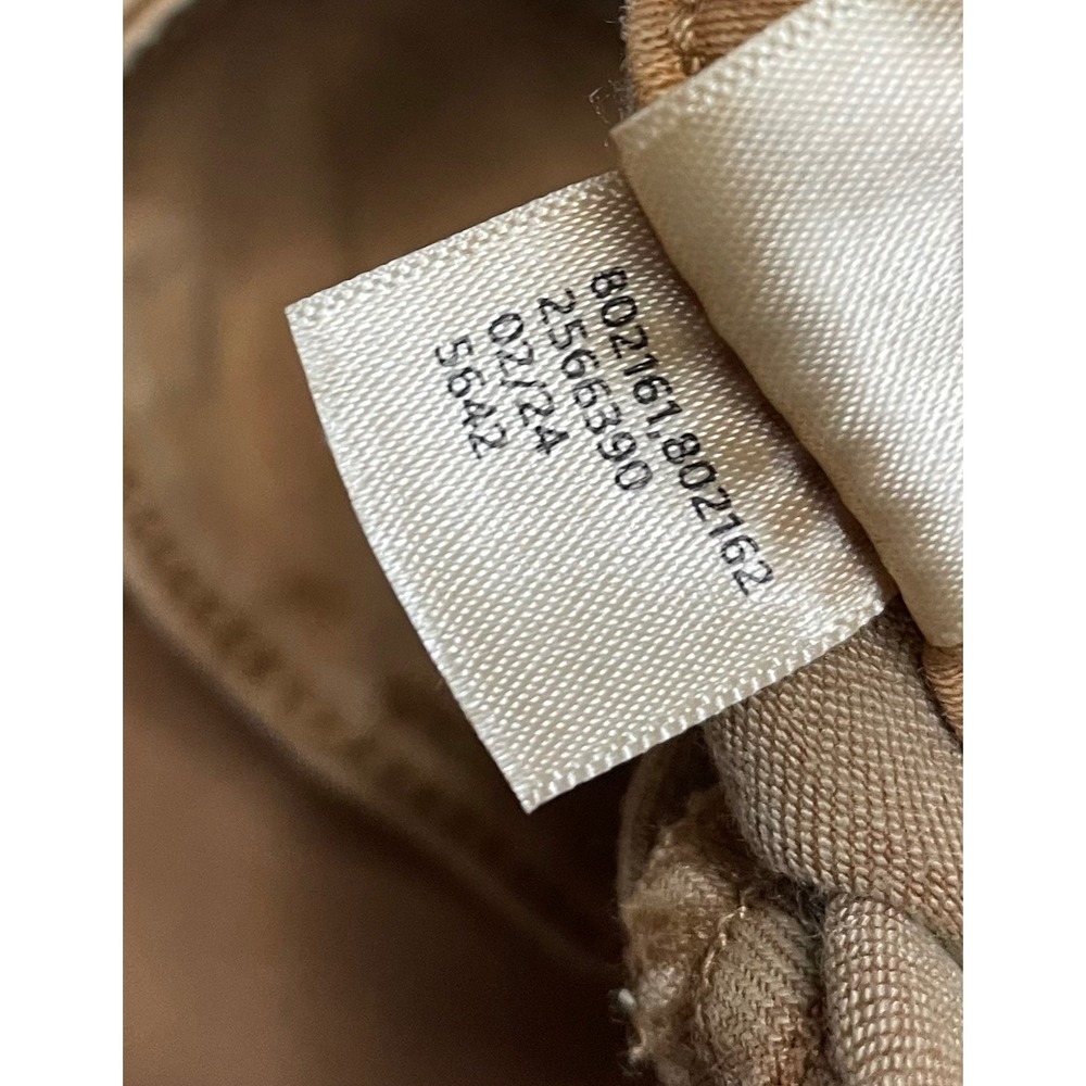 M Jeans Womens Skinny Jeans Camel Tan Double Button Stretch Size S Short 5642 - Picture 7 of 10